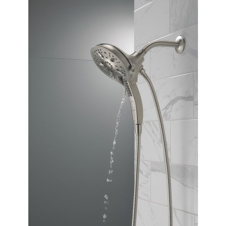 Handshower/Showerhead Combination Universal Lumicoat Stainless In2ition 5 Setting Two in One H2OKinetic - Image 3