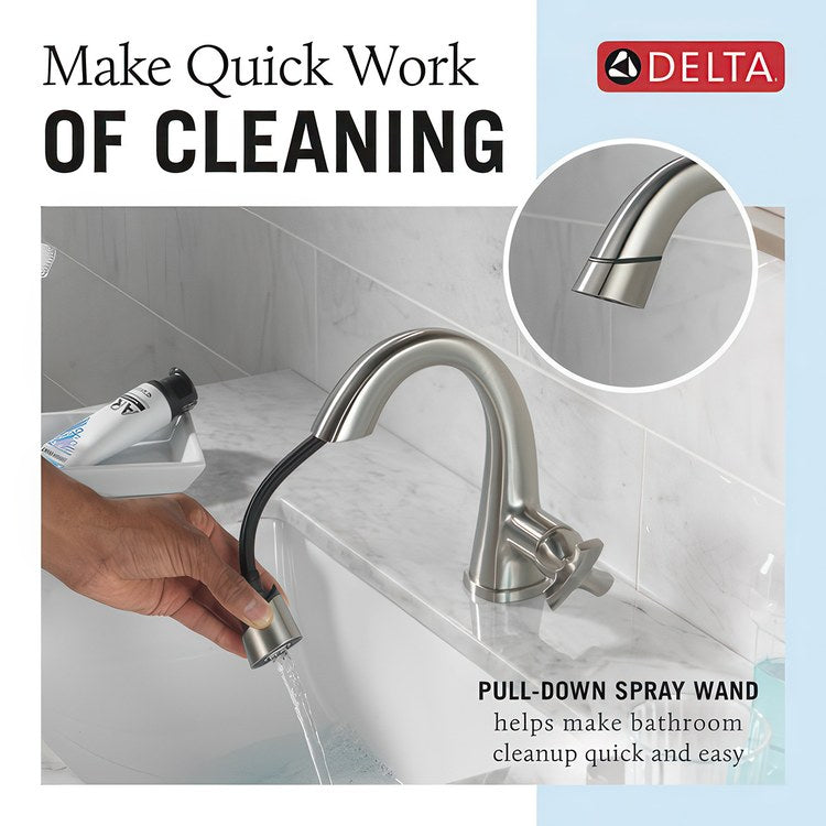 Lavatory Faucet Stryke 1 Helo ADA WaterSense/CALGreen Lumicoat Stainless 1.2 Gallons per Minute Arc 1 Hole - Image 3