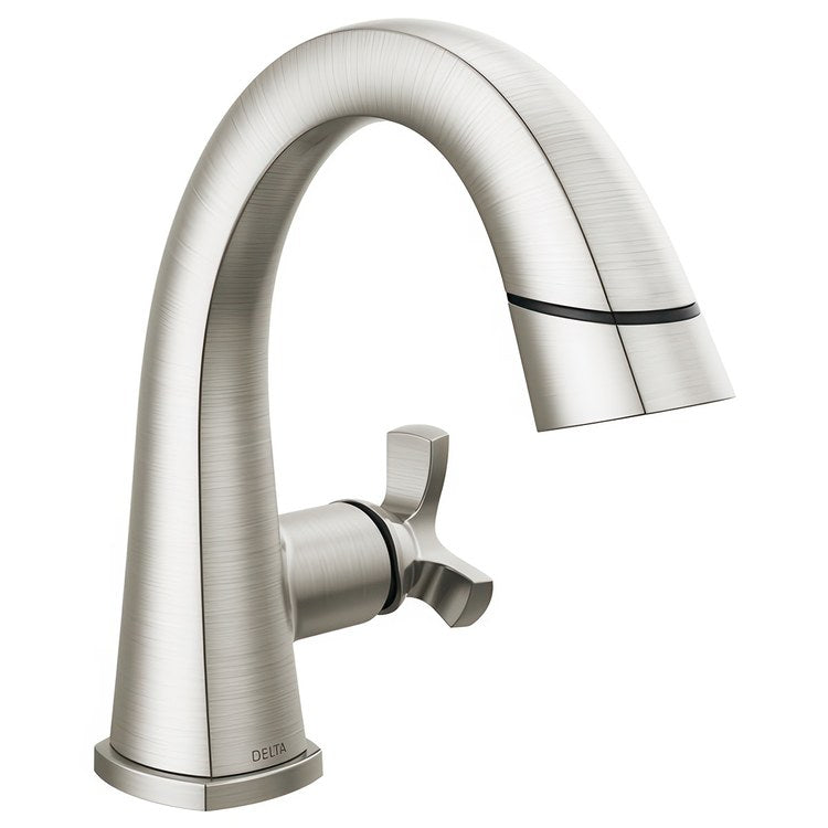 Lavatory Faucet Stryke 1 Helo ADA WaterSense/CALGreen Lumicoat Stainless 1.2 Gallons per Minute Arc 1 Hole - Image 1