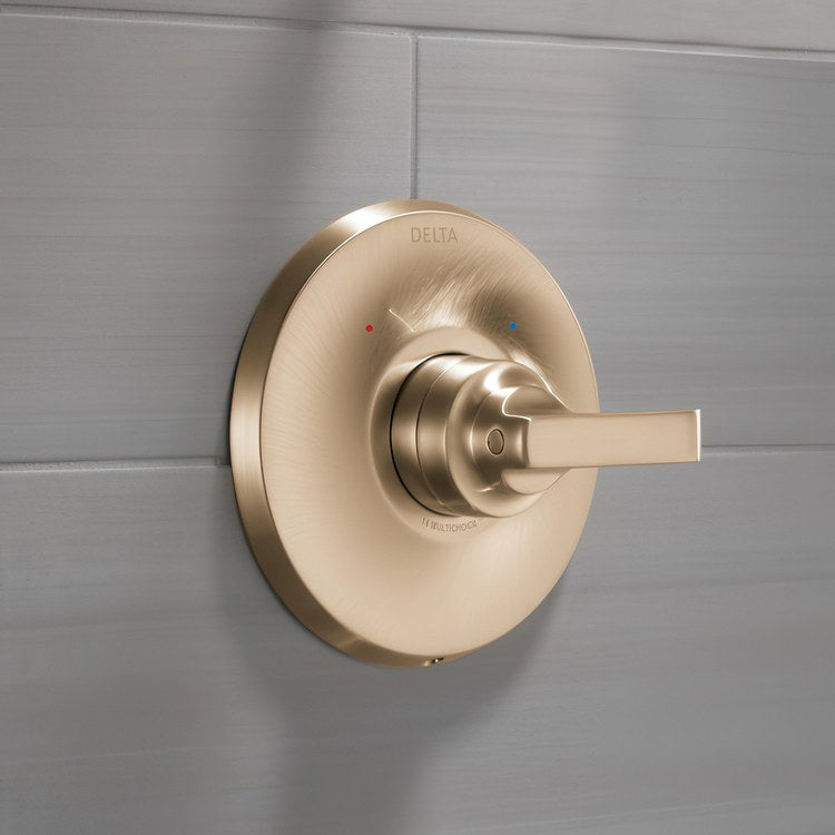 Pressure Balance Valve Trim Monitor Tetra 14 Series 1 Lever Lumicoat Champagne Bronze WaterSense ADA - Image 2
