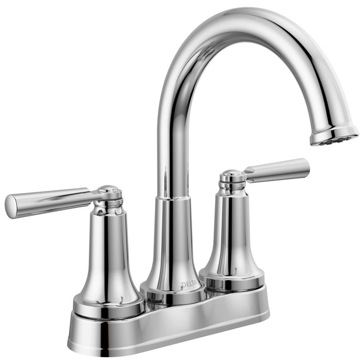 Lavatory Faucet Saylor Centerset 2 Lever ADA WaterSense Chrome 1.2 Gallons per Minute Metal Pop-Up 5-3/8 Inch - Image 1