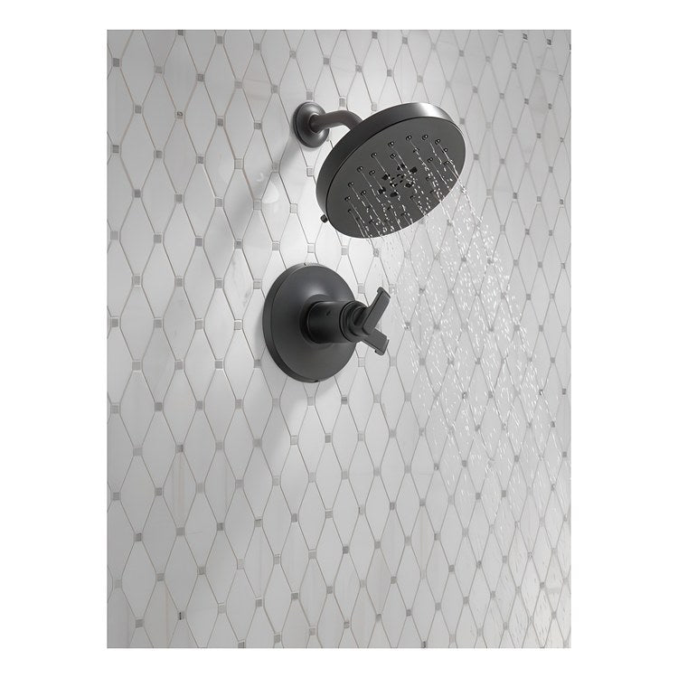 Shower Trim Tetra 17T Series Tempassure 2 Lever Matte Black - Image 2