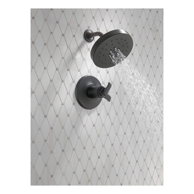 Shower Trim Tetra 17T Series Tempassure 2 Lever Matte Black - Image 3