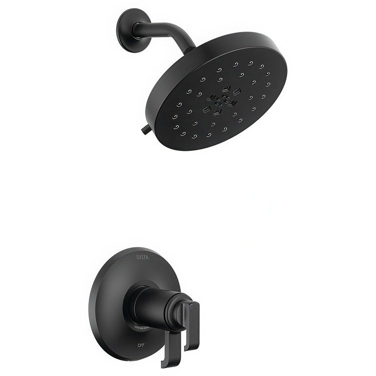 Shower Trim Tetra 17T Series Tempassure 2 Lever Matte Black - Image 1