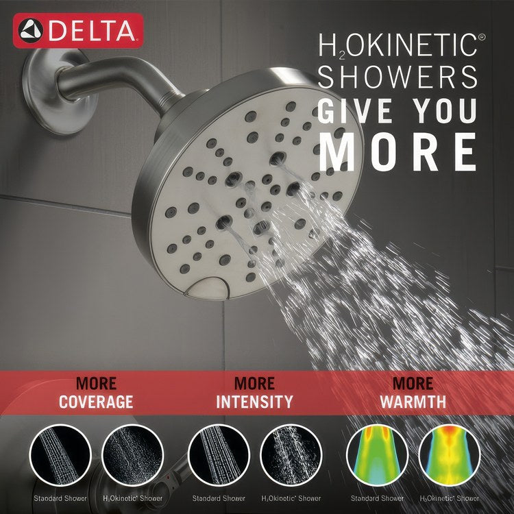Tub and Shower Trim In2ition Saylor 17 Series Moni 2 Lever Brilliance Stainless WaterSense ADA 1.75 Gallons per Minute - Image 3