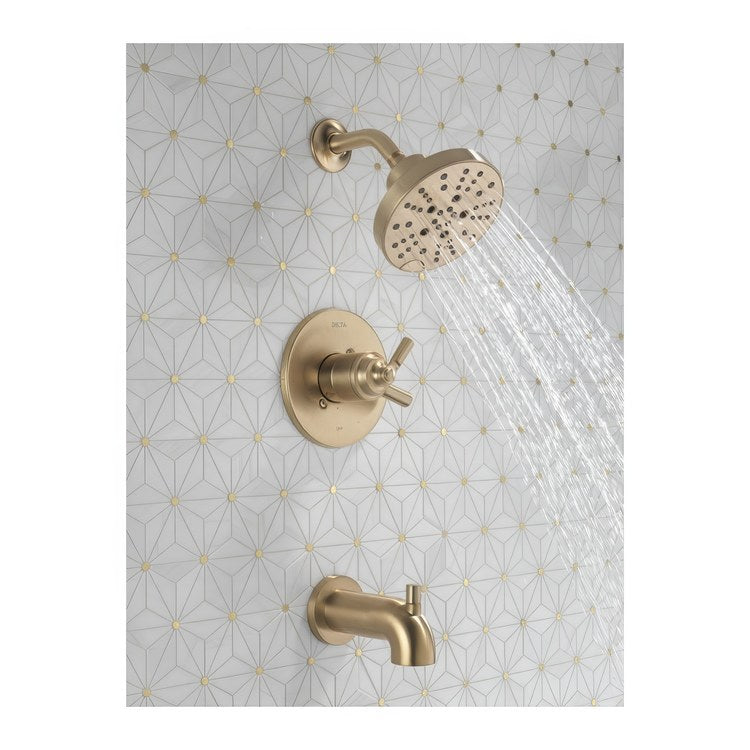 Tub and Shower Trim Monitor Saylor 14 Series 2 Lever Brilliance Champagne Bronze WaterSense ADA 1.75 Gallons per Minute - Image 2