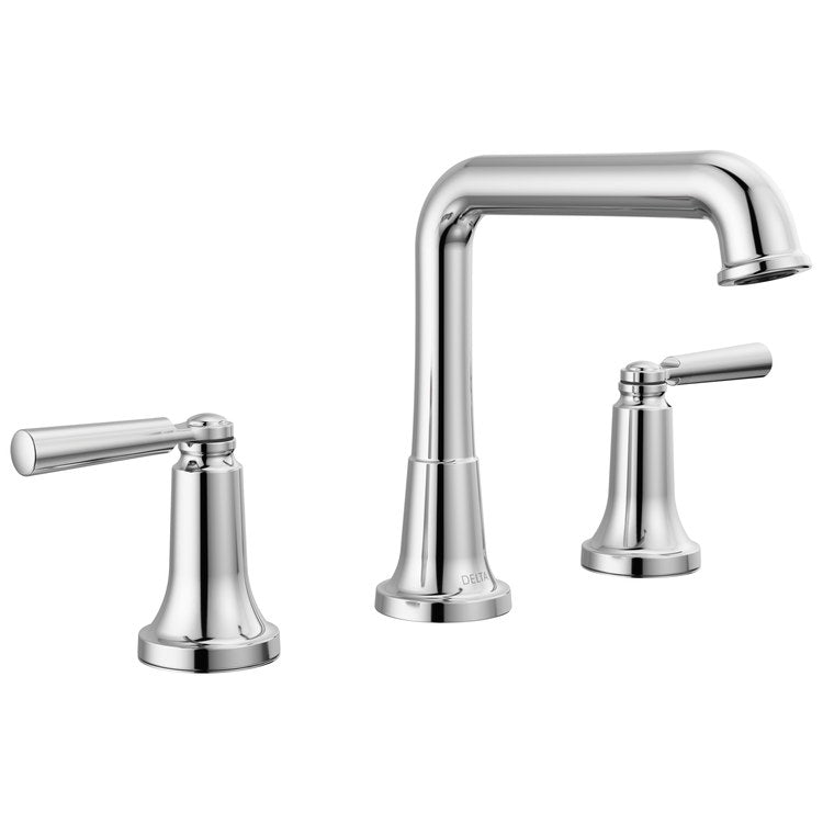 Lavatory Faucet Saylor Widespread 2 Lever ADA WaterSense Chrome 1.2 Gallons per Minute 4-15/16 Inch - Image 1