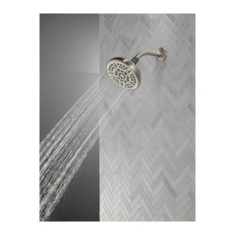 Showerhead Universal 8 Functions Satin Nickel 6 Inch 2.5 Gallons per Minute Touch-Clean - Image 2