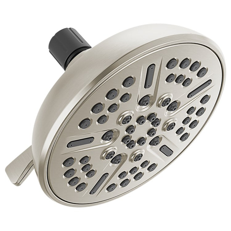 Showerhead Universal 8 Functions Satin Nickel 6 Inch 2.5 Gallons per Minute Touch-Clean - Image 1