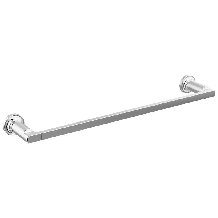 Towel Bar Tetra 18 Inch Chrome Brass 3-1/2 Inch Wall Mount - Image 1