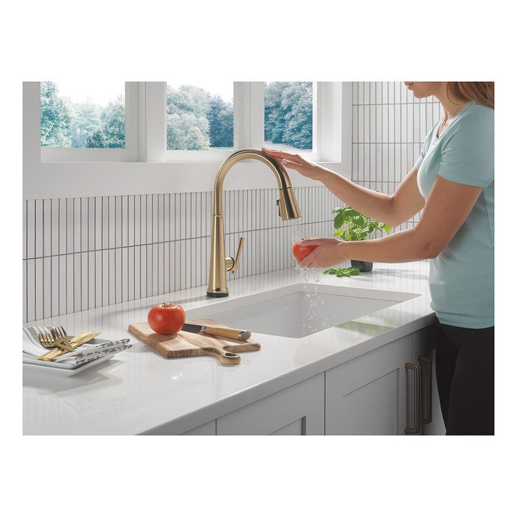 Kitchen Faucet Emmeline Touchless 1 Lever ADA Lumicoat Champagne Bronze 3 Function Pull Down Gooseneck 360 DEG Swivel 1/3 Hole Deck MagnaTite/TempSense/ShieldSpray 1.8 Gallons per Minute - Image 3