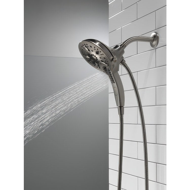 Handshower/Showerhead Combination Universal Lumicoat Black Stainless In2ition 5 Setting Two in One H2OKinetic - Image 2