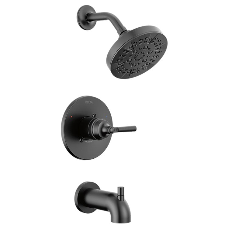 Tub and Shower Trim Monitor Saylor 14 Series 1 Lever Matte Black WaterSense ADA 1.75 Gallons per Minute - Image 1