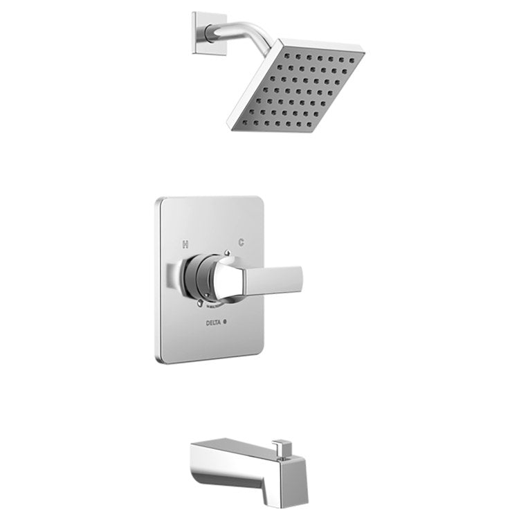Tub and Shower Trim Monitor Velum 14 Series 1 Lever Chrome WaterSense ADA 1.75 Gallons per Minute - Image 1