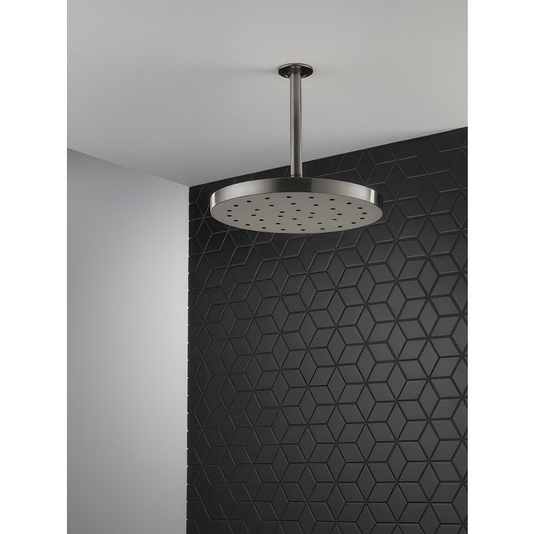 Showerhead Universal Showering Components 1 Functions Lumicoat Black Stainless 12 Inch 2.5 Gallons per Minute Round - Image 2