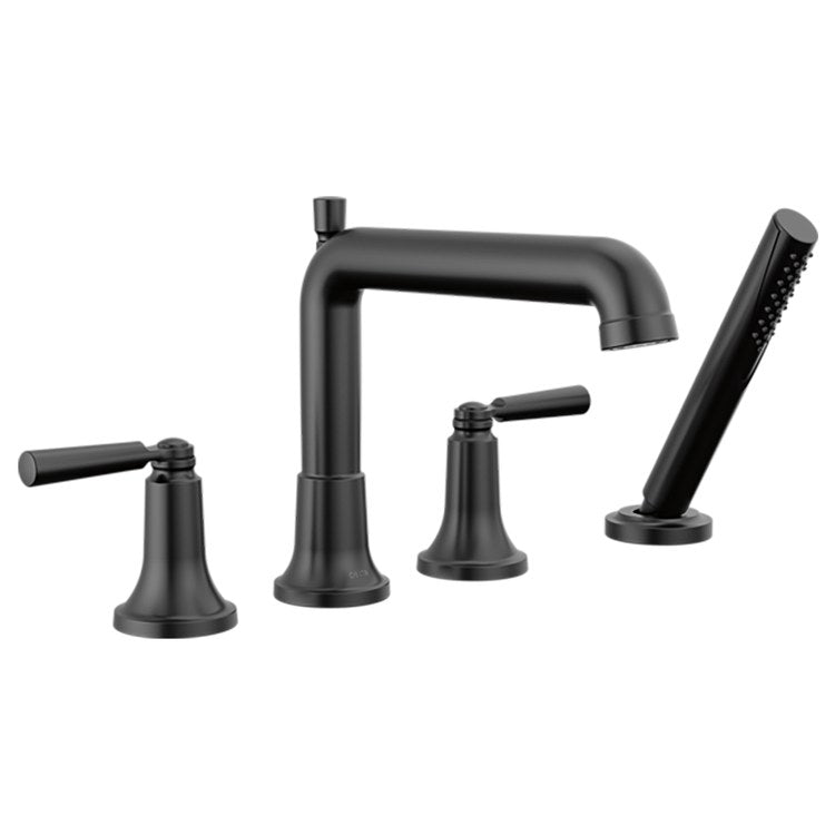Tub Trim Saylor Deck Mount 2 Lever Matte Black WaterSense ADA 18 Gallons per Minute