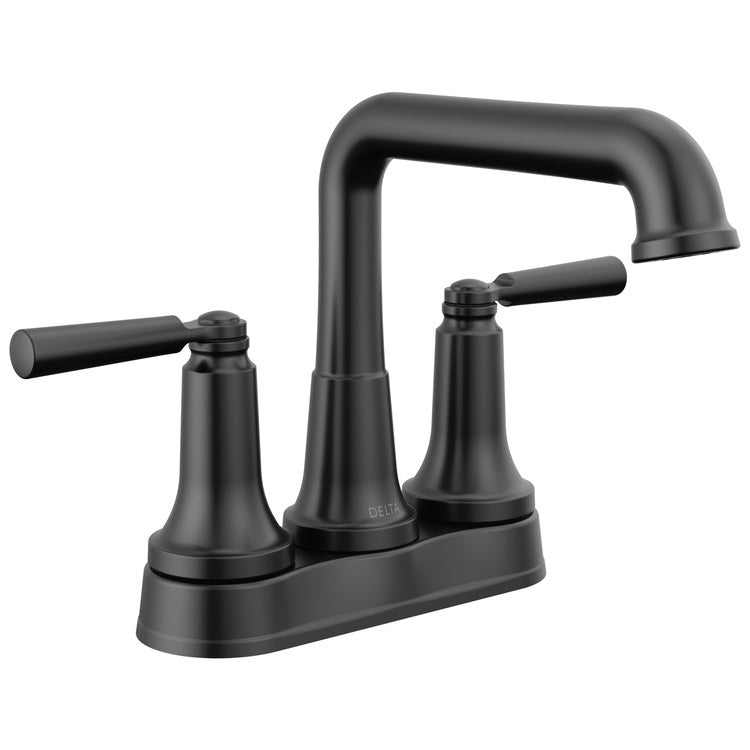 Lavatory Faucet Saylor Centerset 2 Lever ADA WaterSense Matte Black 1.2 Gallons per Minute - Image 1