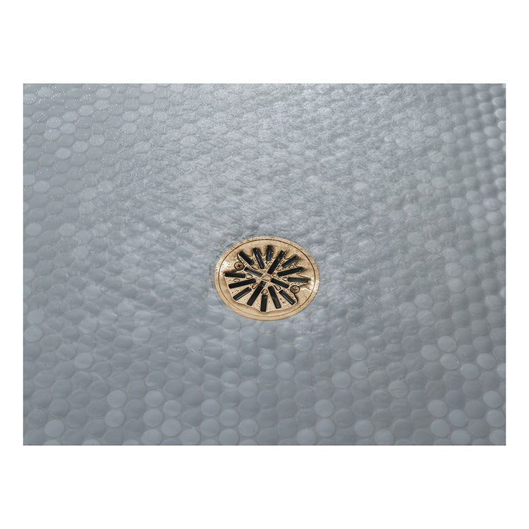 Shower Drain Tile-In Round 4 Inch Brilliance Champagne Bronze PVC/Brass - Image 3