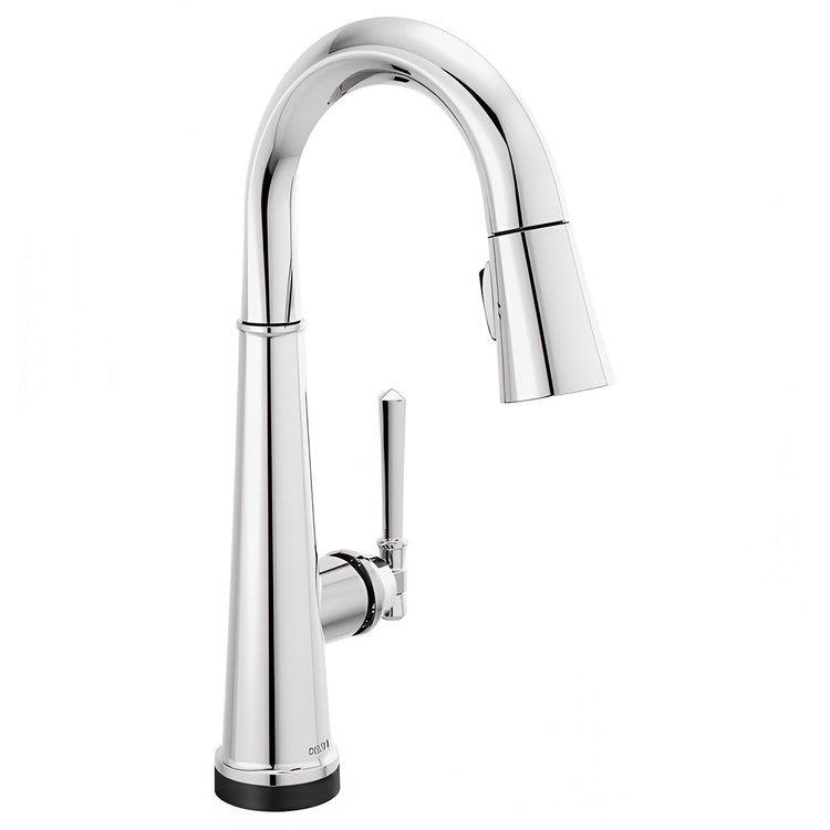 Bar Faucet Emmeline 1 Lever ADA Lumicoat Chrome Pull Down High Arc 360 DEG Swivel 1.8 Gallons per Minute - Image 1