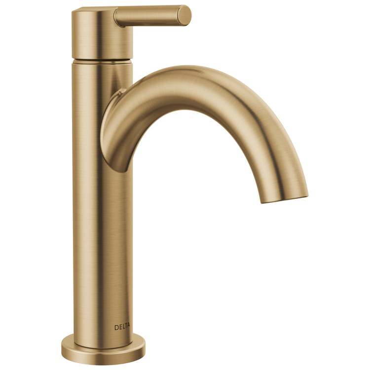 Lavatory Faucet Nicoli 1 Lever ADA WaterSense Champagne Bronze 1.2 Gallons per Minute Deck Mount Fixed Pop-Up 1 Hole - Image 1