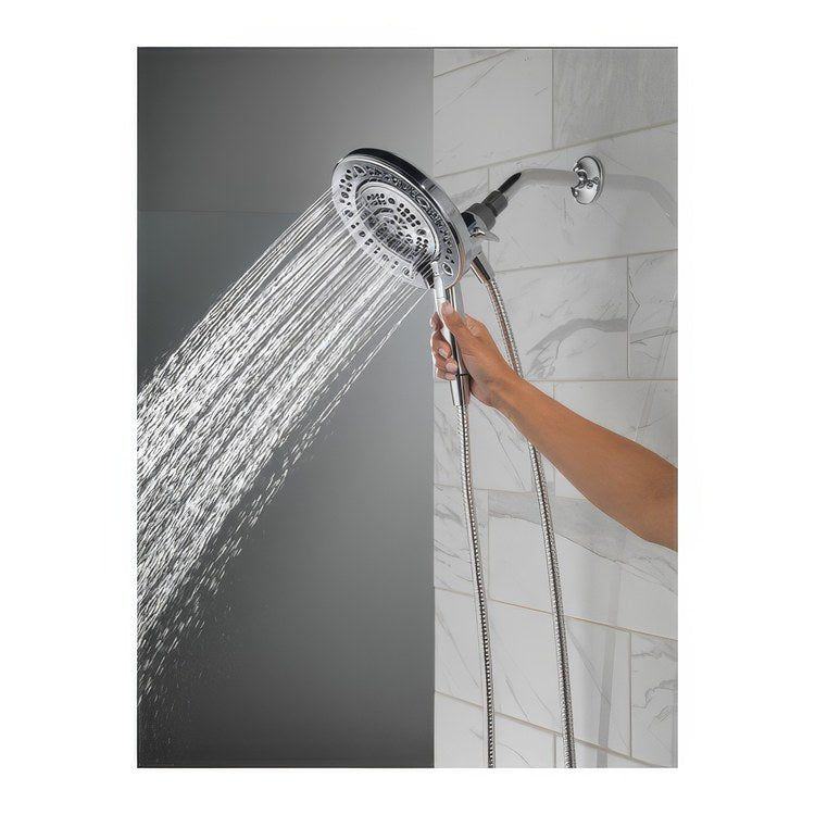 Handshower/Showerhead Combination Universal Chrome In2ition 7 Setting Two in One - Image 2