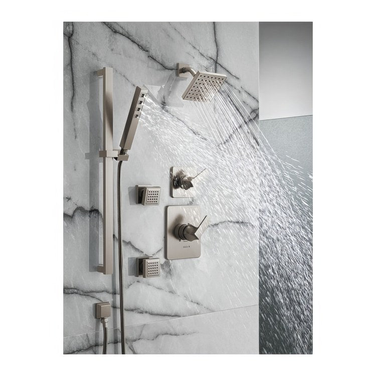Diverter Trim Velum 3 Port 6 Functions Brilliance Stainless 1 Lever ADA - Image 2