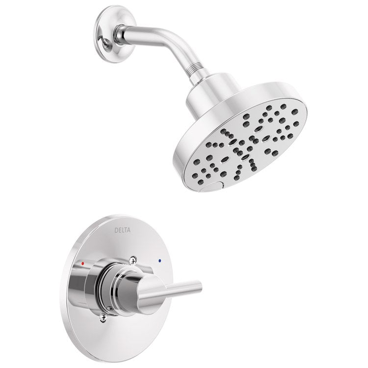 Shower Trim Nicoli Monitor 14 H2Okinetic 1 Lever Chrome WaterSense ADA 1.75 Gallons per Minute 5 Function - Image 1