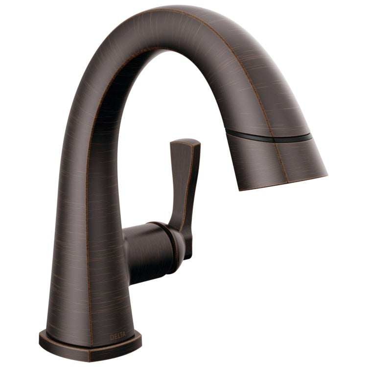 Lavatory Faucet Stryke 1 Lever ADA WaterSense/CALGreen Venetian Bronze 1.2 Gallons per Minute Deck Arc Metal Pop-Up 1/3 Hole - Image 1