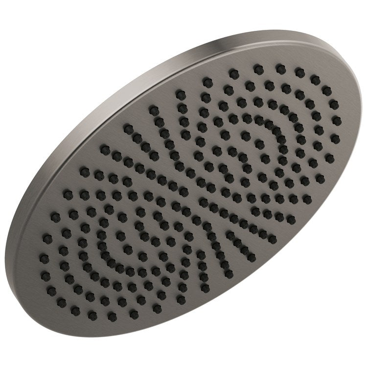 Showerhead Universal Showering Components 1 Functions Lumicoat Black Stainless 11-3/4 Inch 2.5 Gallons per Minute Raincan Round for Ceiling Mount or Extended Wall Mount Shower Arm Applications - Image 1