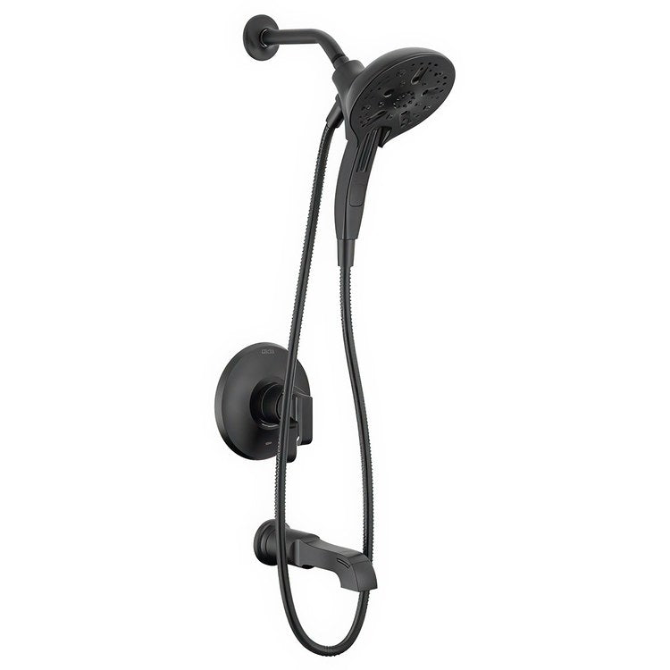 Tub and Shower Trim Monitor Tetra 17 Series 2 Lever Matte Black WaterSense ADA 1.75 Gallons per Minute - Image 1