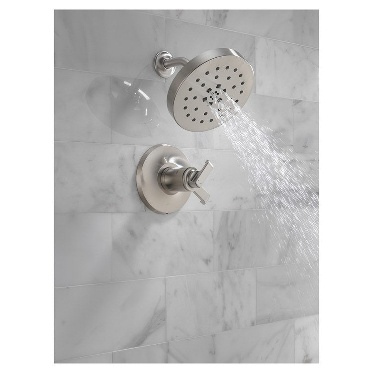 Shower Trim Tetra 17T Series Tempassure 2 Lever Lumicoat Stainless - Image 2
