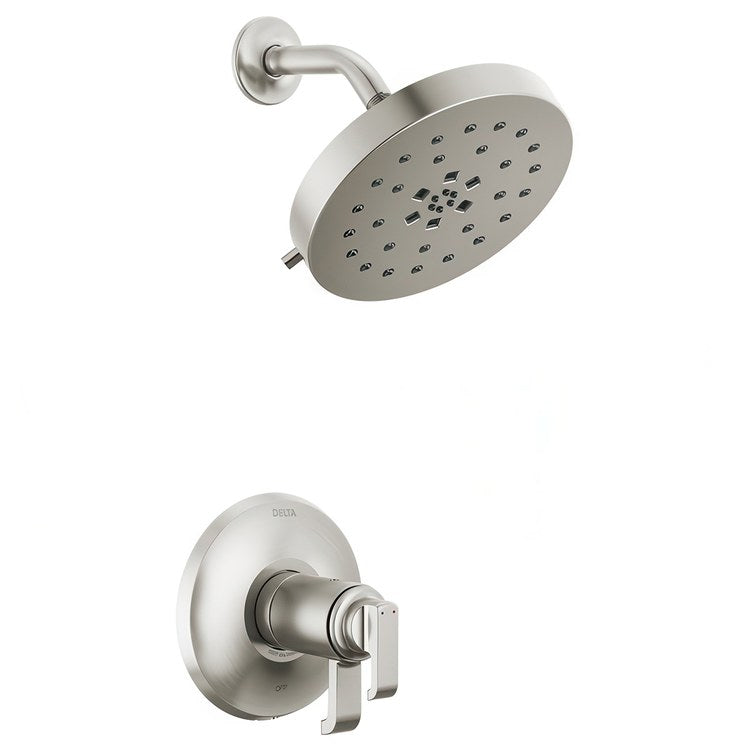 Shower Trim Tetra 17T Series Tempassure 2 Lever Lumicoat Stainless - Image 1
