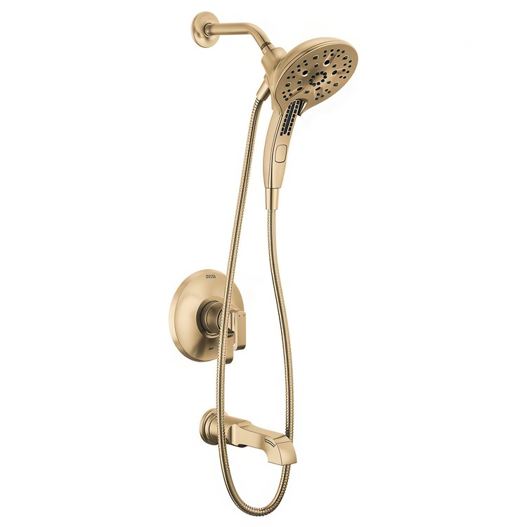 Tub and Shower Trim Monitor Tetra 17 Series 2 Lever Lumicoat Champagne Bronze WaterSense ADA 1.75 Gallons per Minute - Image 1