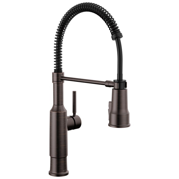 Kitchen Faucet Theodora 1 Lever ADA Chrome Semi-Pro Pull Down 360 DEG Swivel 1 Hole Deck Mount Diamond Seal Touch-Clean MagnaTite 1.8 Gallons per Minute - Image 1
