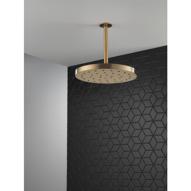 Showerhead Universal Showering Components 1 Functions Lumicoat Champagne Bronze 12 Inch 2.5 Gallons per Minute Round - Image 2