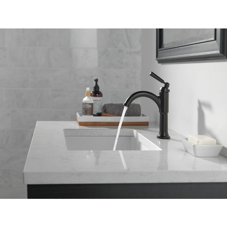 Lavatory Faucet Saylor 1 Lever ADA WaterSense Matte Black 1.2 Gallons per Minute 4-9/16 Inch - Image 2