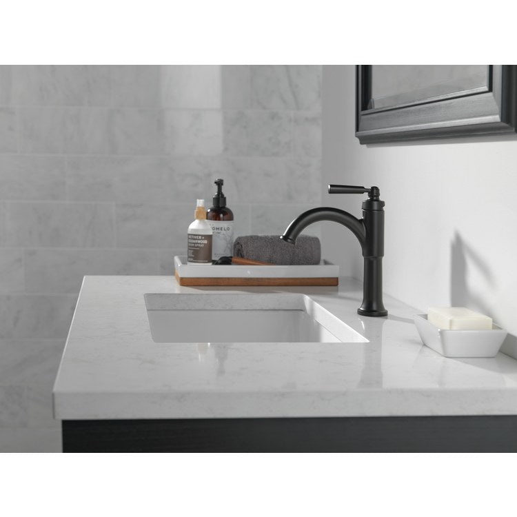 Lavatory Faucet Saylor 1 Lever ADA WaterSense Matte Black 1.2 Gallons per Minute 4-9/16 Inch - Image 3