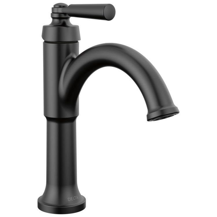 Lavatory Faucet Saylor 1 Lever ADA WaterSense Matte Black 1.2 Gallons per Minute 4-9/16 Inch - Image 1