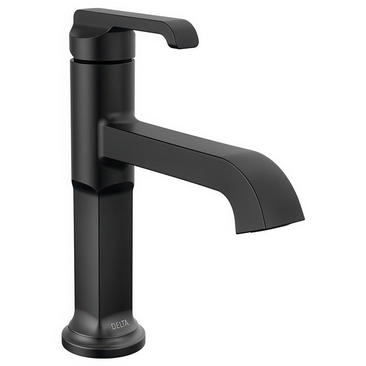 Lavatory Faucet Tetra 1 Lever ADA WaterSense Matte Black 1.2 Gallons per Minute Metal Pop-Up - Image 1