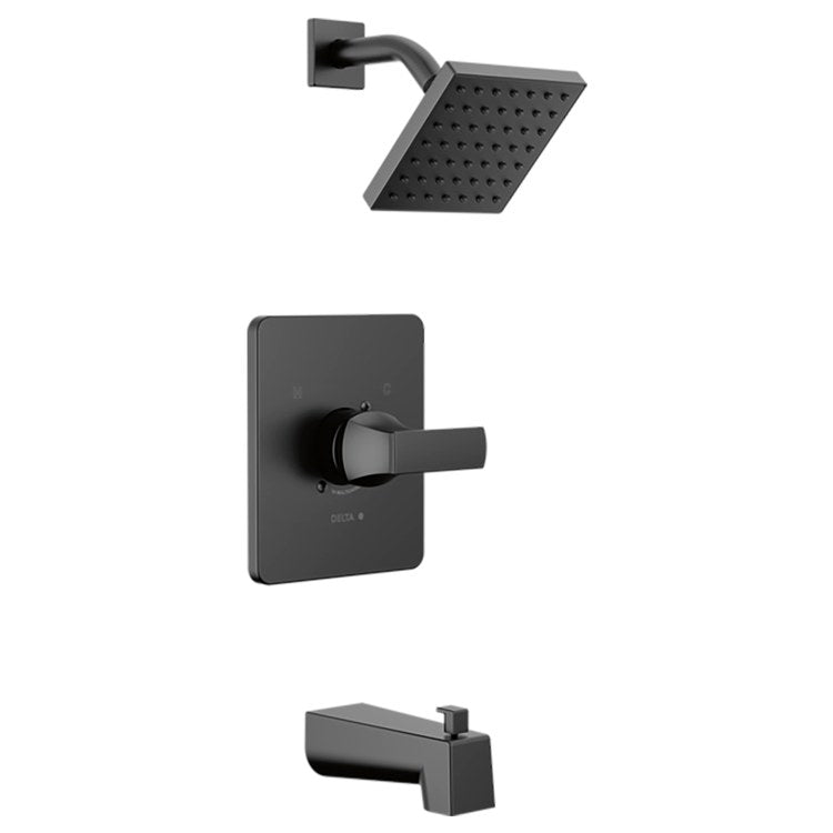 Tub and Shower Trim Monitor Velum 14 Series Less Handle Matte Black WaterSense ADA 1.75 Gallons per Minute - Image 1