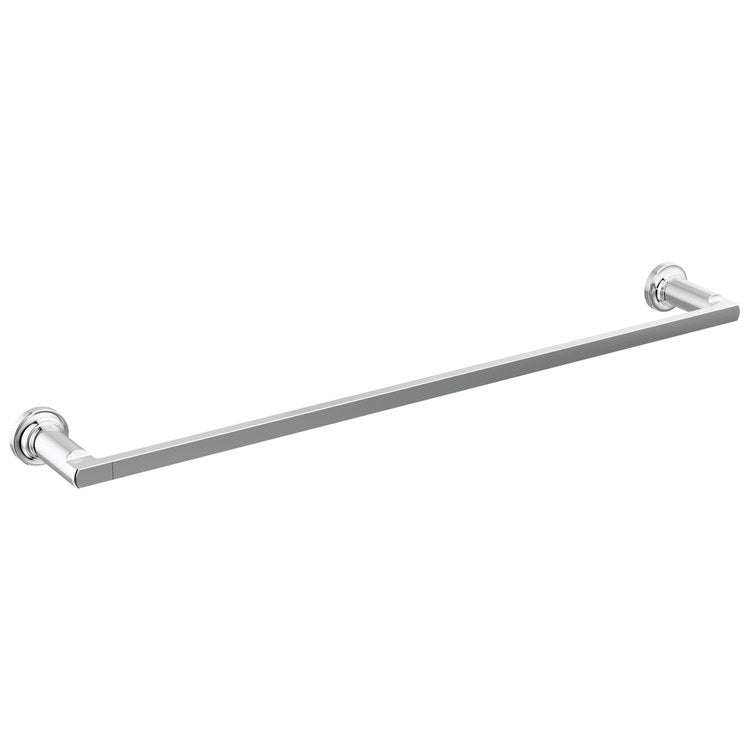 Towel Bar Tetra 24 Inch Chrome Brass 3-1/2 Inch Wall Mount - Image 1