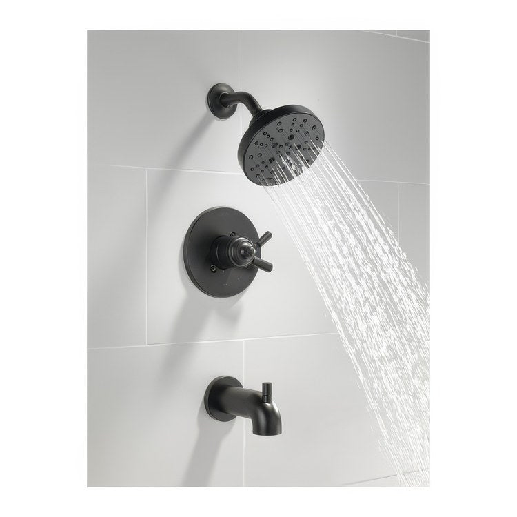 Tub and Shower Trim Monitor Saylor 17 Series 2 Lever Matte Black WaterSense ADA 1.75 Gallons per Minute - Image 2