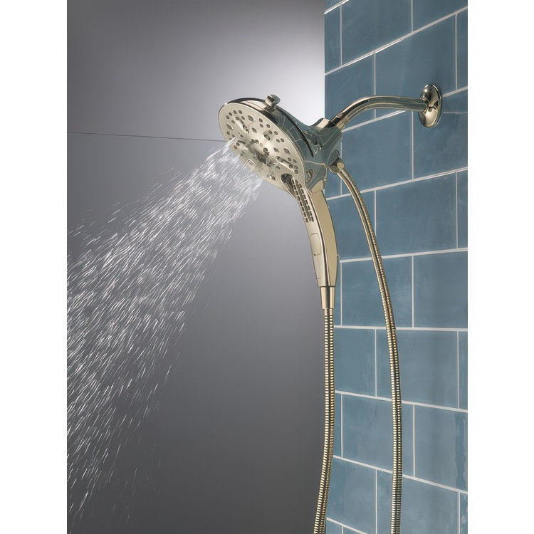Handshower/Showerhead Combination Universal Lumicoat Polished Nickel In2ition 5 Setting Two in One H2OKinetic - Image 2