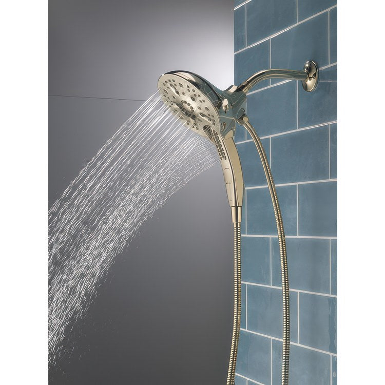 Handshower/Showerhead Combination Universal Lumicoat Polished Nickel In2ition 5 Setting Two in One H2OKinetic - Image 3