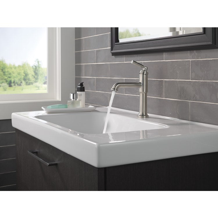 Lavatory Faucet Saylor 1 Lever ADA WaterSense Brilliance Stainless 1.2 Gallons per Minute 4-1/2 Inch - Image 3