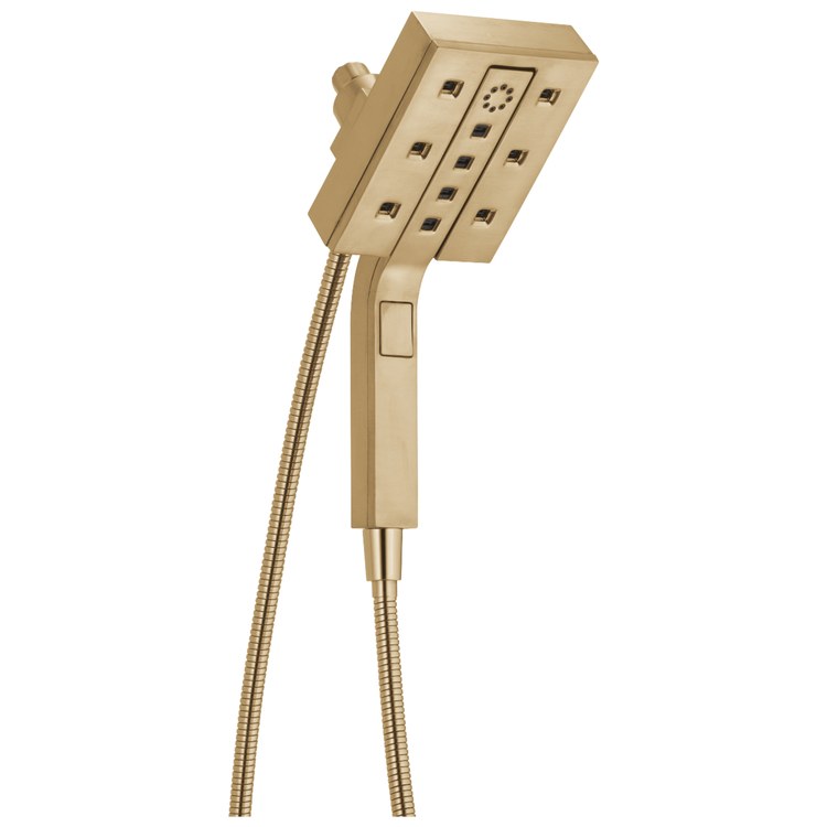 Handshower Combination Universal Showering H2Okinetic In2ition 2-In-1 4 Functions Lumicoat Champagne Bronze 5-15/16 Inch 2.5 Gallons per Minute - Image 1