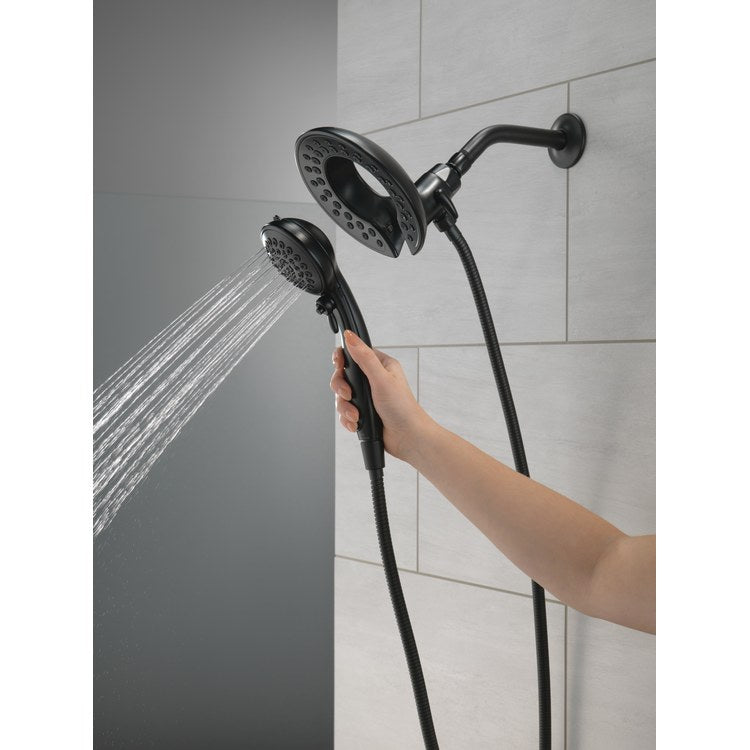 Handshower Combination Universal Showering In2ition 2-In-1 5 Functions Matte Black WaterSense 6-13/16 Inch 1.75 Gallons per Minute - Image 3