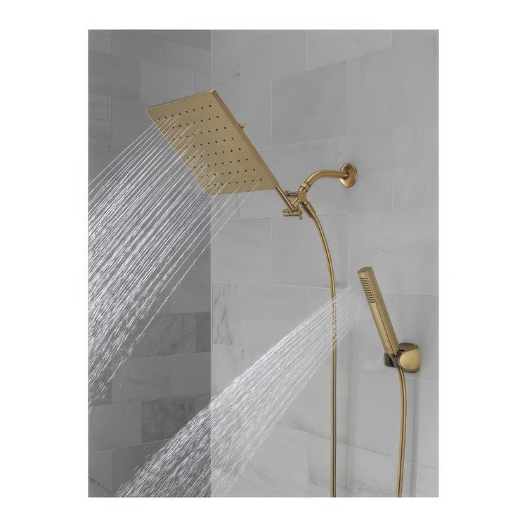 Handshower/Showerhead Combination Universal Raincan Champagne Bronze Adjustable Extension Arm - Image 2