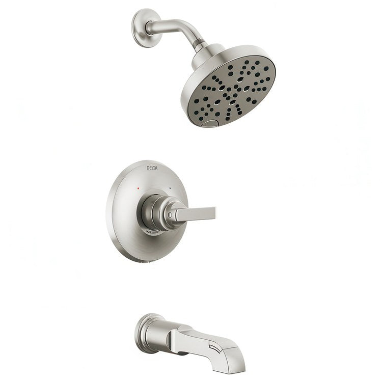 Tub and Shower Trim Monitor Tetra 14 Series 1 Lever Lumicoat Stainless WaterSense ADA 1.75 Gallons per Minute - Image 1