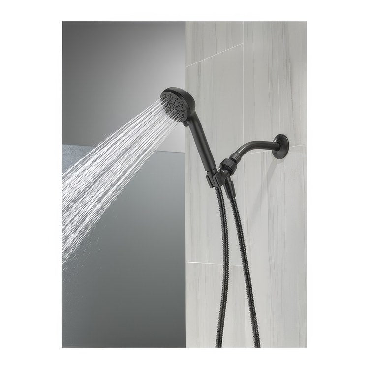 Handshower Universal Showering Matte Black WaterSense 2.5 Gallons per Minute 3-5/16 Inch - Image 2